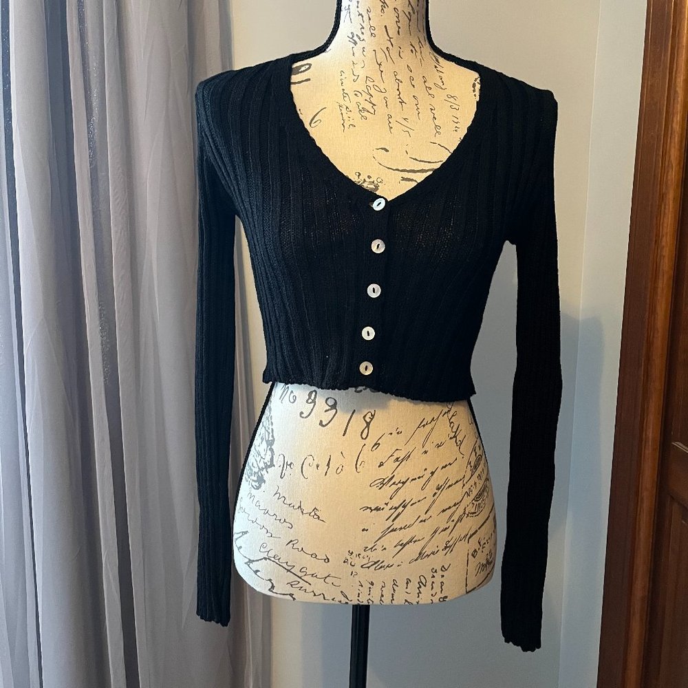 No Chills Cropped Button Down Cardigan